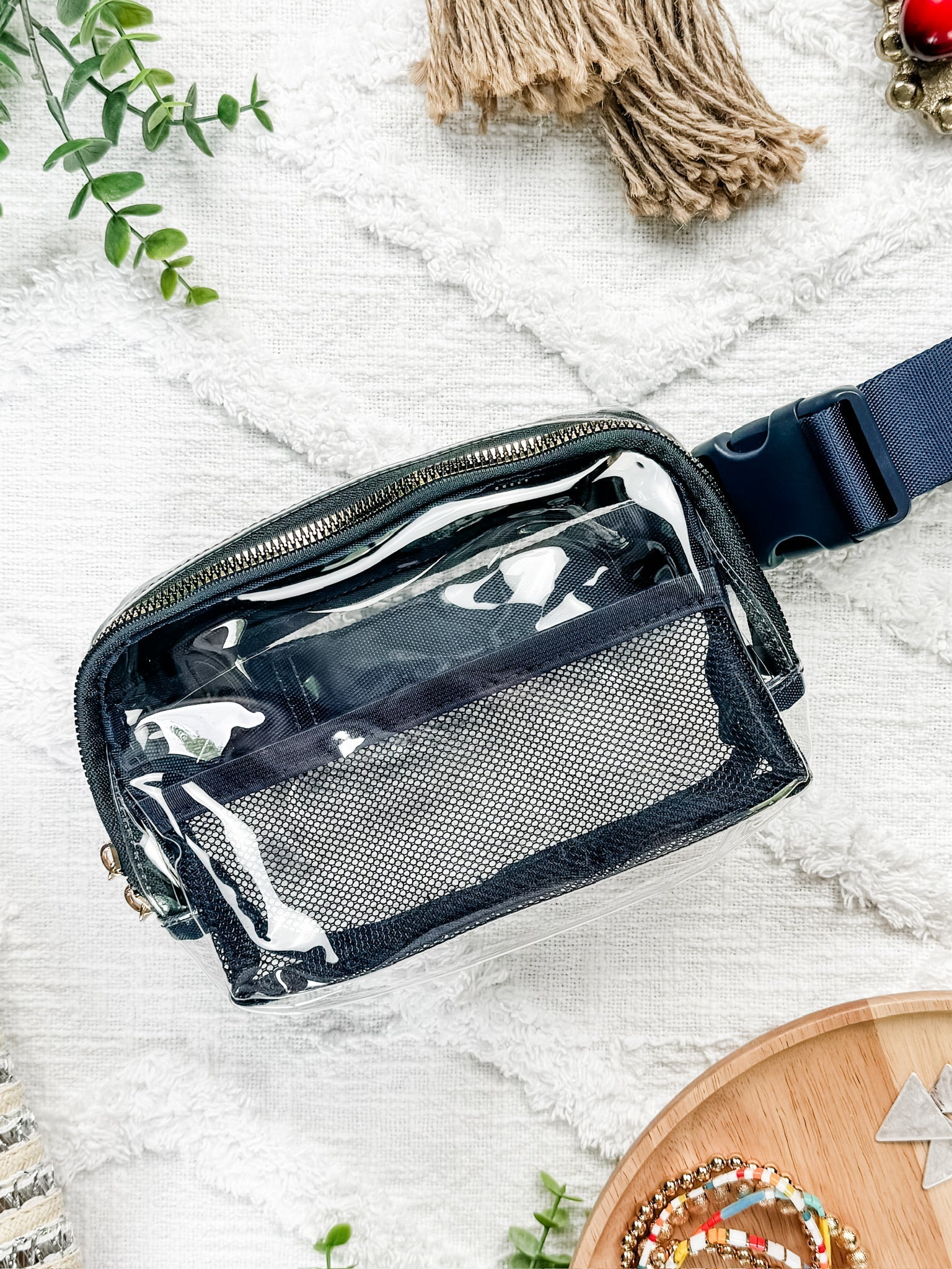 IN STOCK Clear Bag Navy Women s Crossbody Bag Elly Jaymes